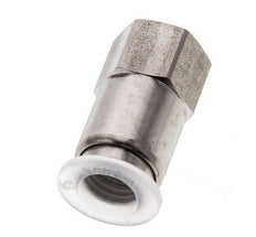 8mm x G1/8'' Push-in Fitting with Female Threads Stainless Steel/PA EPDM/PTFE