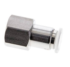 8mm x G1/4'' Push-in Fitting with Female Threads Stainless Steel/PA EPDM/PTFE
