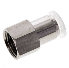 10mm x G3/8'' Push-in Fitting with Female Threads Stainless Steel/PA EPDM/PTFE