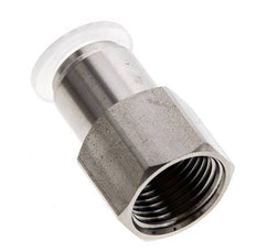 10mm x G3/8'' Push-in Fitting with Female Threads Stainless Steel/PA EPDM/PTFE