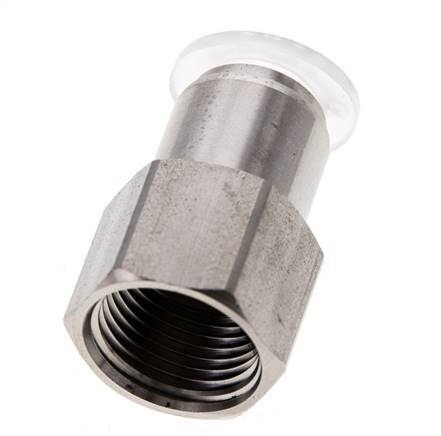 10mm x G3/8'' Push-in Fitting with Female Threads Stainless Steel/PA EPDM/PTFE