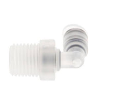 4mm x R1/4'' 90deg Elbow Push-in Fitting with Male Threads PA EPDM/PTFE Rotatable