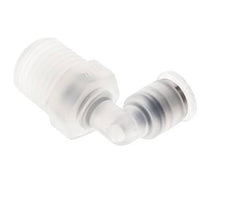4mm x R1/4'' 90deg Elbow Push-in Fitting with Male Threads PA EPDM/PTFE Rotatable
