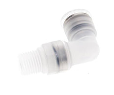10mm x R1/4'' 90deg Elbow Push-in Fitting with Male Threads PA EPDM/PTFE Rotatable