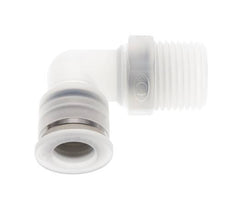 12mm x R1/2'' 90deg Elbow Push-in Fitting with Male Threads PA EPDM/PTFE Rotatable