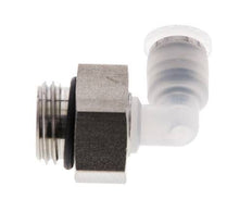 4mm x G1/4'' 90deg Elbow Push-in Fitting with Male Threads PA/Stainless Steel EPDM Rotatable