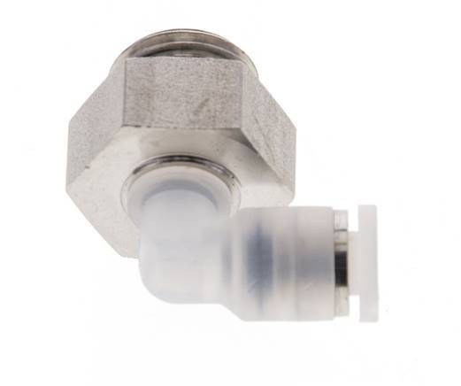 4mm x G1/4'' 90deg Elbow Push-in Fitting with Male Threads PA/Stainless Steel EPDM Rotatable