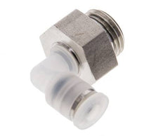 4mm x G1/4'' 90deg Elbow Push-in Fitting with Male Threads PA/Stainless Steel EPDM Rotatable