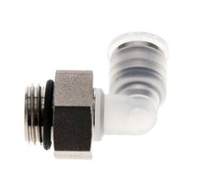 6mm x G1/4'' 90deg Elbow Push-in Fitting with Male Threads PA/Stainless Steel EPDM Rotatable