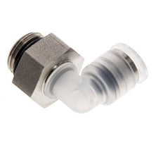 6mm x G1/4'' 90deg Elbow Push-in Fitting with Male Threads PA/Stainless Steel EPDM Rotatable