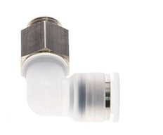 10mm x G1/4'' 90deg Elbow Push-in Fitting with Male Threads PA/Stainless Steel EPDM Rotatable