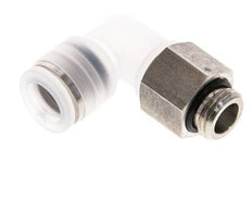 10mm x G1/4'' 90deg Elbow Push-in Fitting with Male Threads PA/Stainless Steel EPDM Rotatable