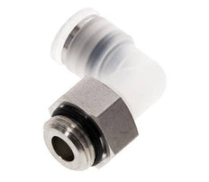10mm x G3/8'' 90deg Elbow Push-in Fitting with Male Threads PA/Stainless Steel EPDM Rotatable