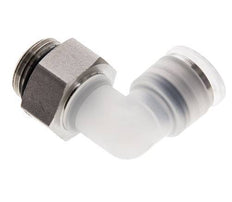 10mm x G3/8'' 90deg Elbow Push-in Fitting with Male Threads PA/Stainless Steel EPDM Rotatable