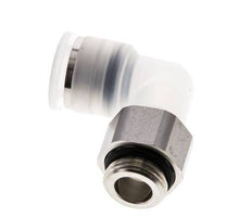 12mm x G3/8'' 90deg Elbow Push-in Fitting with Male Threads PA/Stainless Steel EPDM Rotatable