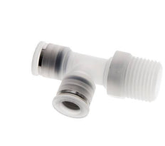 10mm x R1/2'' Right Angle Tee Push-in Fitting with Male Threads PA EPDM FDA Rotatable