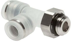8mm x G1/4'' Right Angle Tee Push-in Fitting with Male Threads PA/Stainless Steel EPDM FDA Rotatable