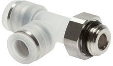 10mm x R1/2'' Right Angle Tee Push-in Fitting with Male Threads PA/Stainless Steel EPDM FDA Rotatable
