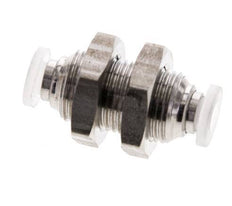 4mm Push-in Fitting Stainless Steel/PA EPDM/PTFE Bulkhead