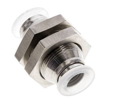 10mm Push-in Fitting Stainless Steel/PA EPDM/PTFE Bulkhead