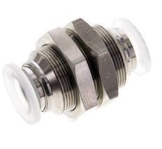 12mm Push-in Fitting Stainless Steel/PA EPDM/PTFE Bulkhead