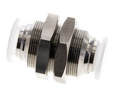 12mm Push-in Fitting Stainless Steel/PA EPDM/PTFE Bulkhead