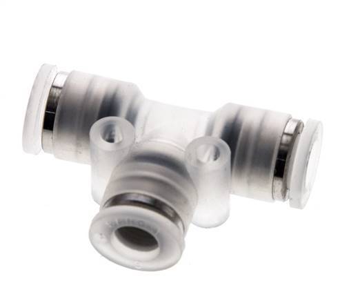 6mm Tee Push-in Fitting PA EPDM FDA