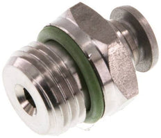 4mm x G1/4'' Push-in Fitting with Male Threads Stainless Steel FKM