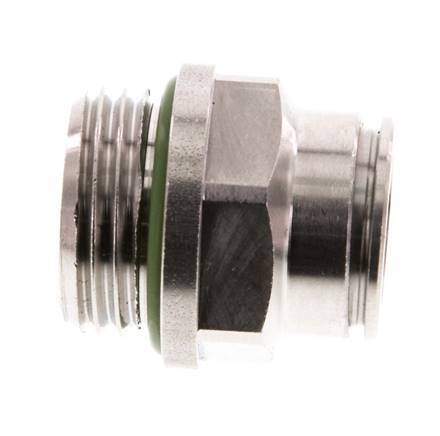 12mm x G1/2'' Push-in Fitting with Male Threads Stainless Steel FKM