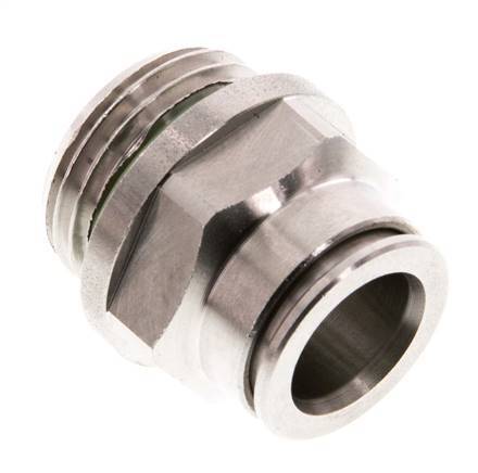 12mm x G1/2'' Push-in Fitting with Male Threads Stainless Steel FKM