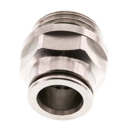 12mm x G1/2'' Push-in Fitting with Male Threads Stainless Steel FKM