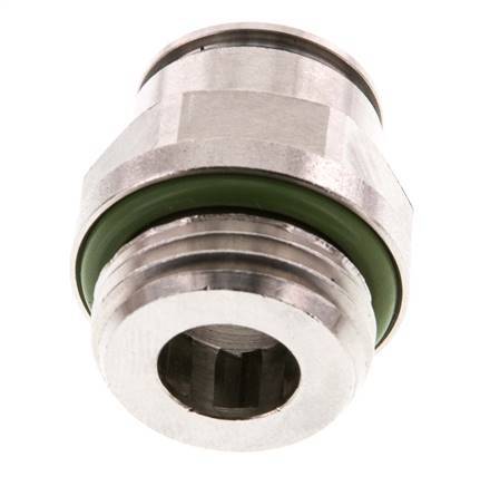12mm x G1/2'' Push-in Fitting with Male Threads Stainless Steel FKM