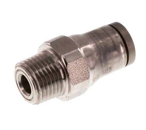 6mm x 1/8'' NPT Push-in Fitting with Male Threads Stainless Steel