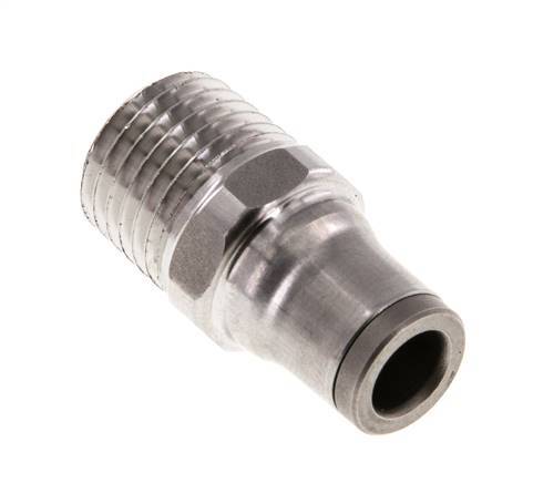 6mm x 1/4'' NPT Push-in Fitting with Male Threads Stainless Steel FKM