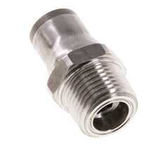 10mm x 3/8'' NPT Push-in Fitting with Male Threads Stainless Steel FKM