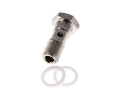 1-way Stainless Steel Banjo Bolt with G1/8'' Male Threads PTFE