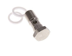 1-way Stainless Steel Banjo Bolt with G1/8'' Male Threads PTFE