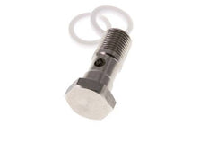 1-way Stainless Steel Banjo Bolt with G1/8'' Male Threads PTFE