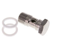 1-way Stainless Steel Banjo Bolt with G1/4'' Male Threads PTFE