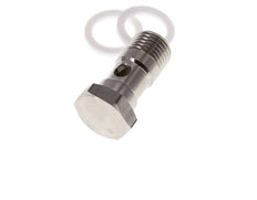 1-way Stainless Steel Banjo Bolt with G1/4'' Male Threads PTFE