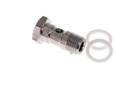 1-way Stainless Steel Banjo Bolt with G1/4'' Male Threads PTFE