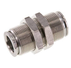 12mm Push-in Fitting Stainless Steel FKM Bulkhead