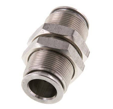 12mm Push-in Fitting Stainless Steel FKM Bulkhead