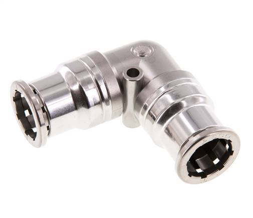 16mm 90deg Elbow Push-in Fitting Stainless Steel FKM