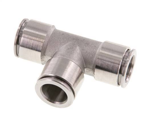 12mm Tee Push-in Fitting Stainless Steel FKM