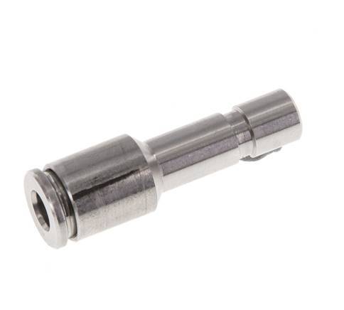 4mm x 6mm Push-in Fitting with Plug-in Stainless Steel FKM