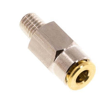 4mm x M 6 (conical) Push-in Fitting with Male Threads Brass NBRHigh Pressure [2 Pieces]