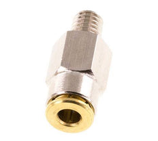 4mm x M 6 (conical) Push-in Fitting with Male Threads Brass NBRHigh Pressure [2 Pieces]