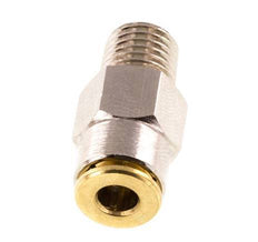 4mm x M 8 x 1 (conical) Push-in Fitting with Male Threads Brass NBRHigh Pressure [2 Pieces]