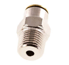 4mm x M 10 x 1 (conical) Push-in Fitting with Male Threads Brass NBRHigh Pressure [2 Pieces]